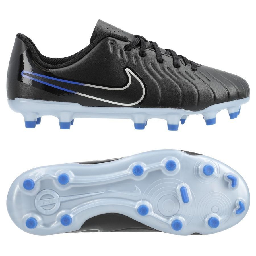Nike Tiempo Legend 10 Club MG Shadow - Noir/Chrome/Bleu Enfant