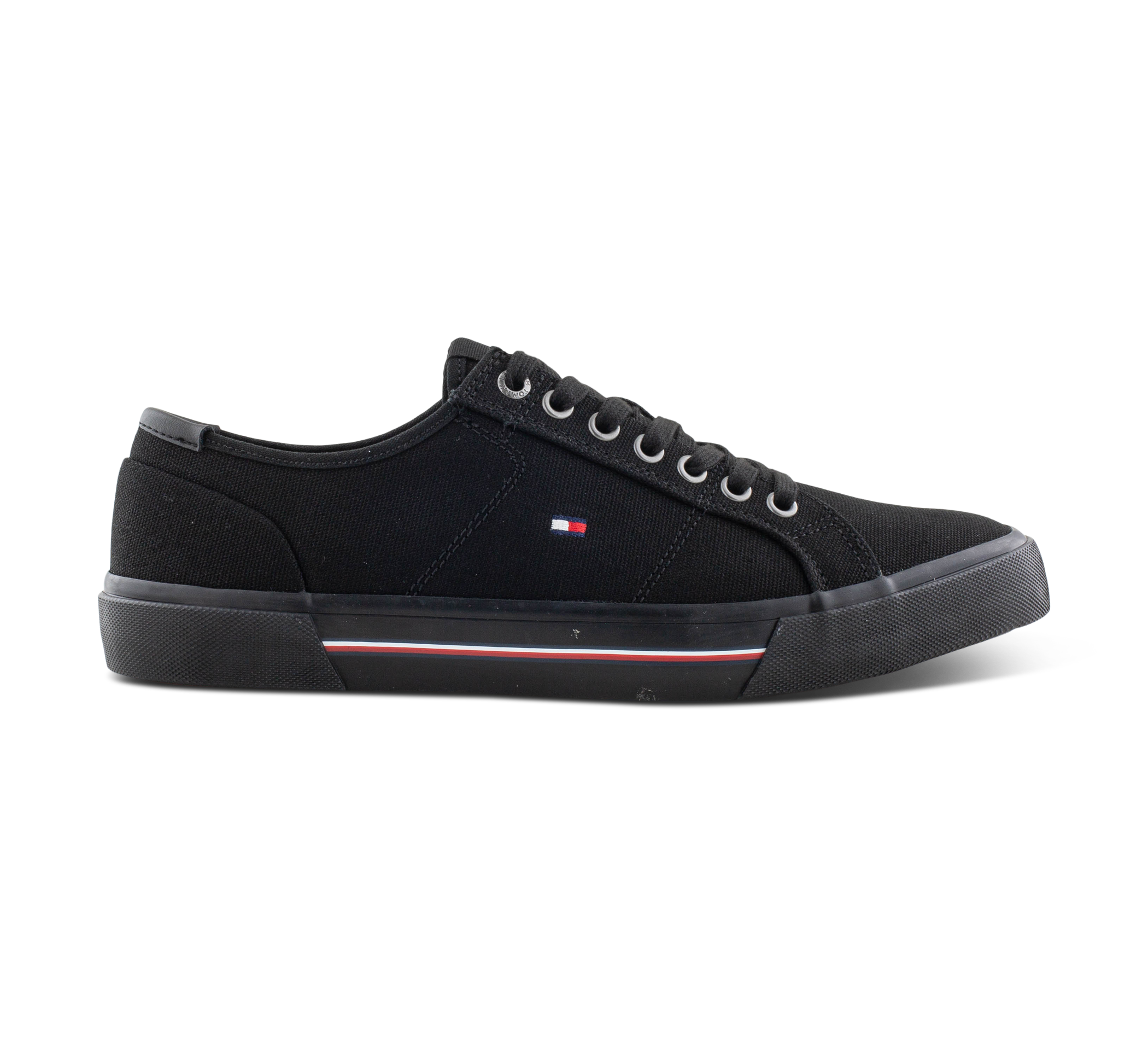 Tommy Hilfiger Core Corporate Canvas Vulc - Sneaker low schwarz