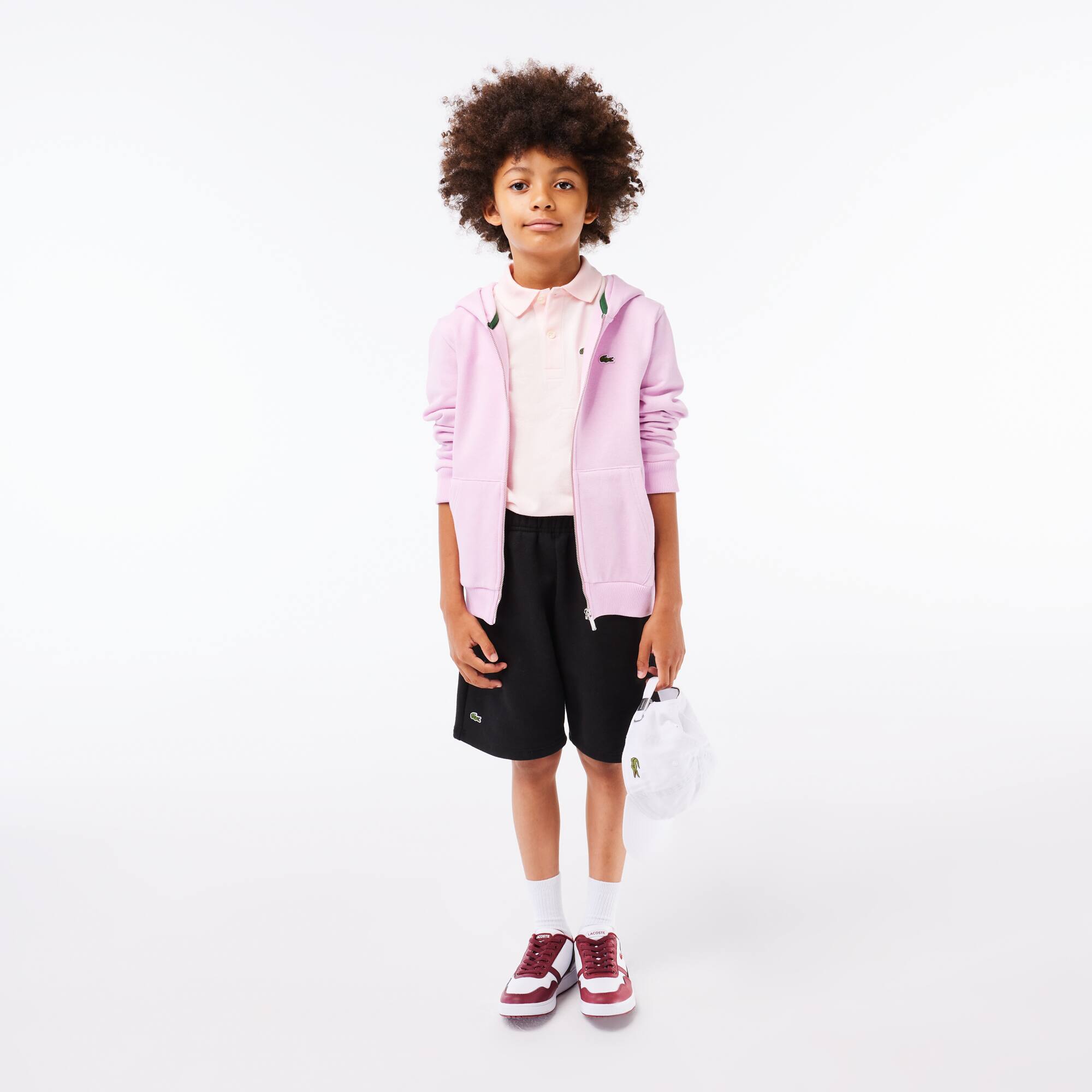 Kinder LACOSTE Shorts aus aufgerautem Bio-Baumwoll-Fleece Hosen - Schwarz - Lacoste - Kinder