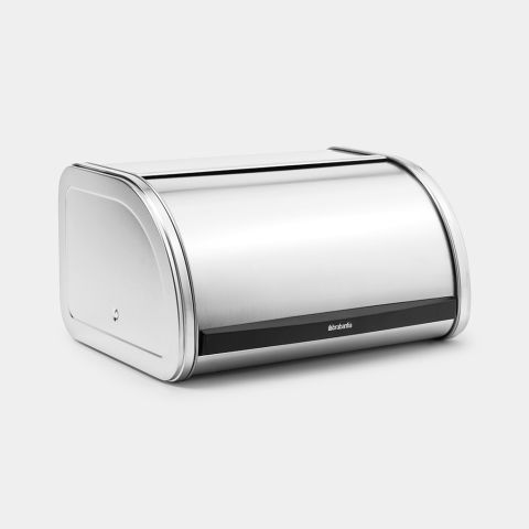 Broodtrommel met schuifdeksel, medium - Matt Steel