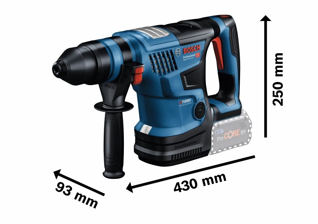 Bosch GBH 18V-34 CF Li-ion accu SDS-plus combihamer in koffer - 0611914001