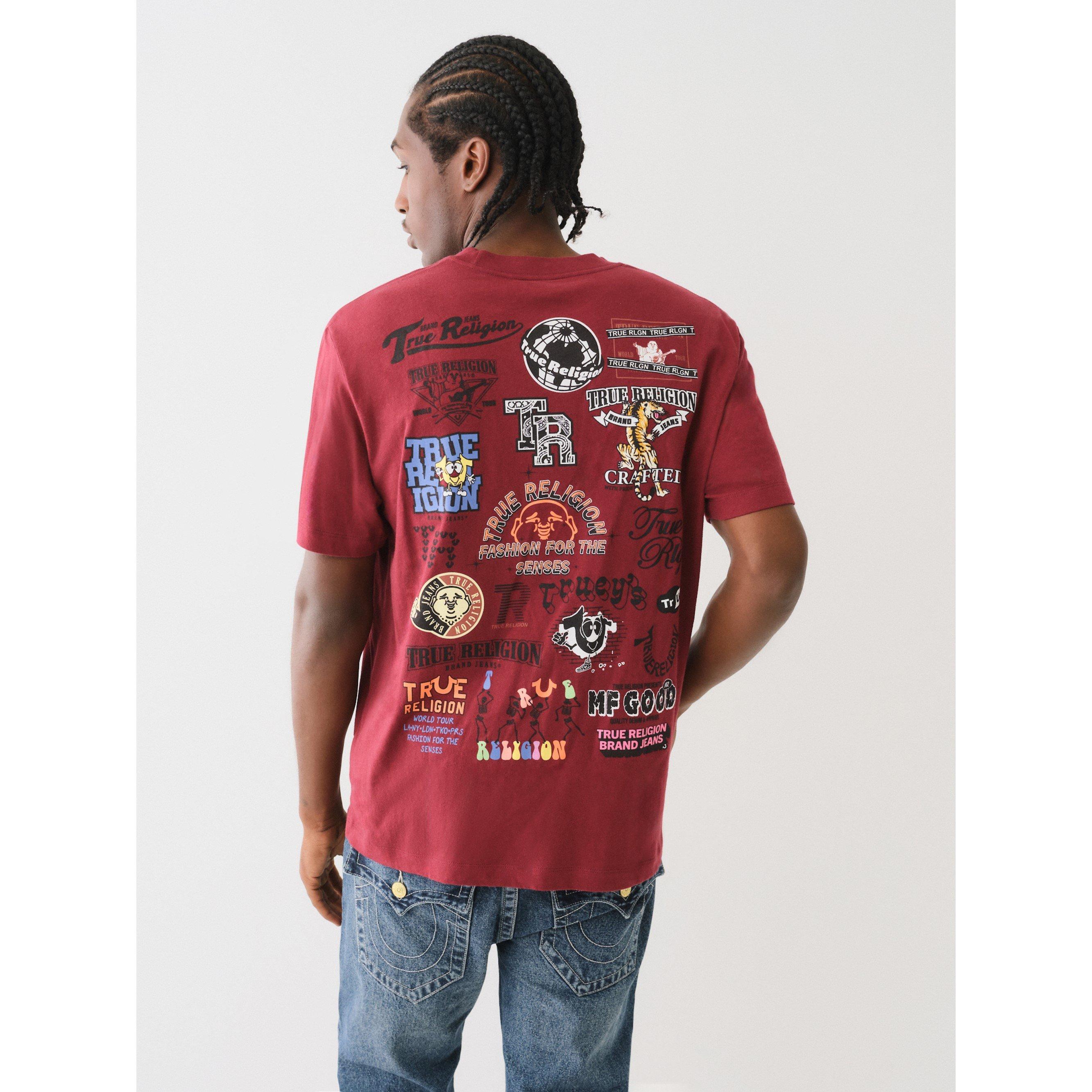 True Religion Multi Graphic Crew Tee