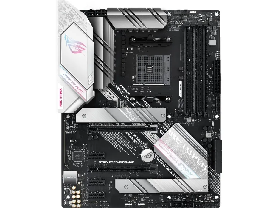 ASUS ROG STRIX B550-A GAMING - Bundkort - ATX - Socket AM4 - AMD B550 Chipset - USB-C Gen2, USB 3.2 Gen 1, USB 3.2 Gen 2 - 2.5 Gigabit LAN - onboard grafik (CPU påkrævet) - HD Audio (8-kanaler)
