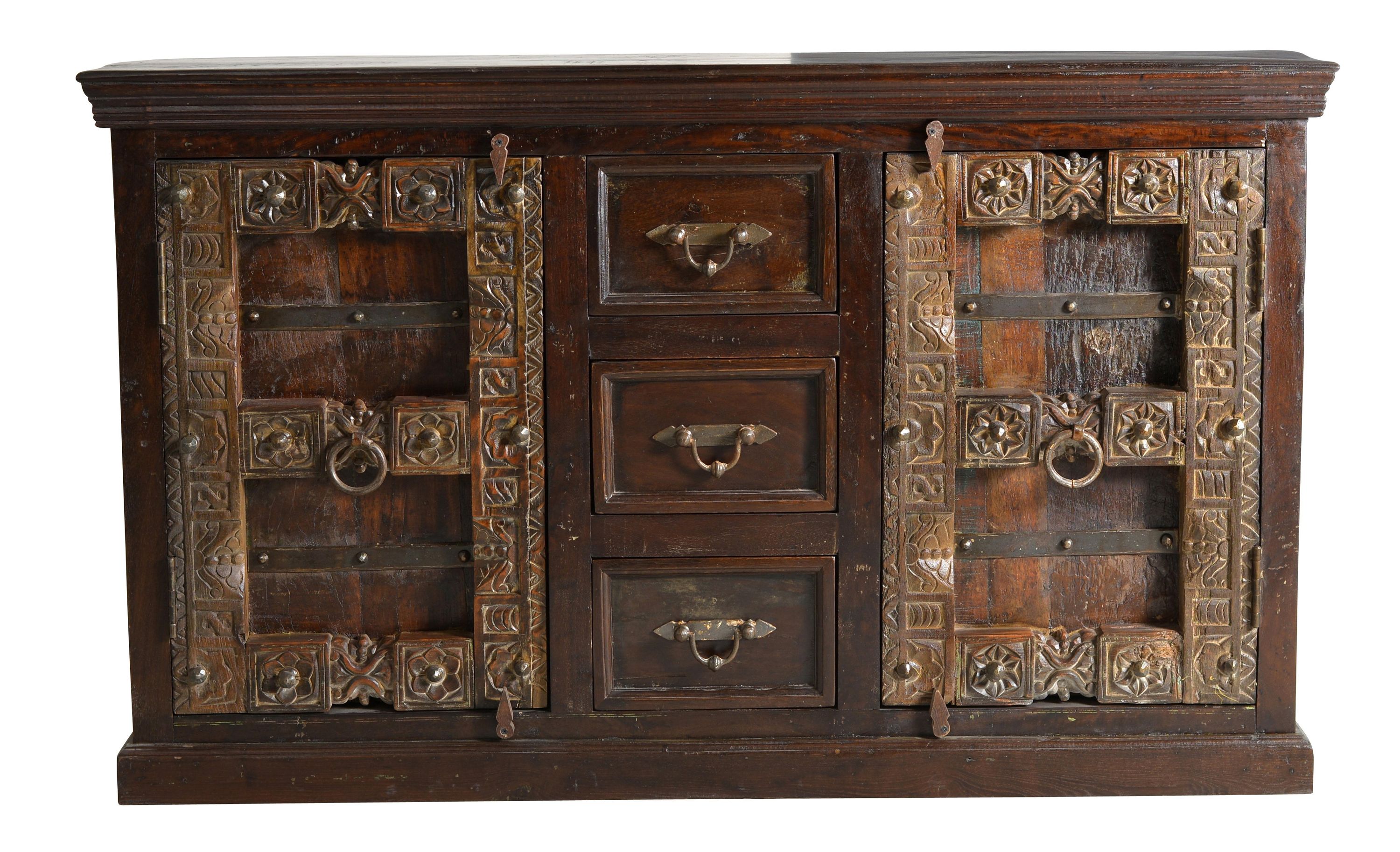 Sideboard Almirah Altholz Kommode Wohnzimmer Esszimmer Schubladen Schrank