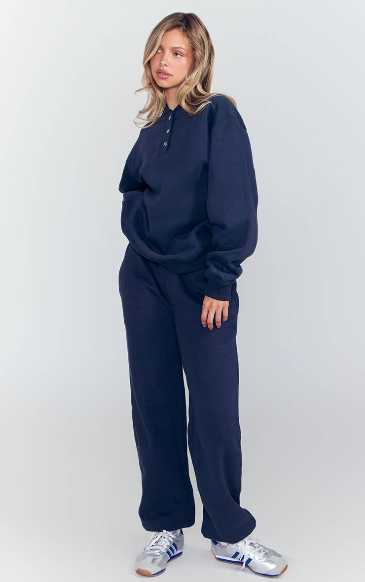 Bleu Marine Pantalon De Jogging À Bas Resserrés