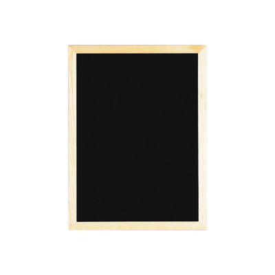 Bequet Evolution - Tableau ardoise noire - 30 x 40 cm - encadrement pin naturel
