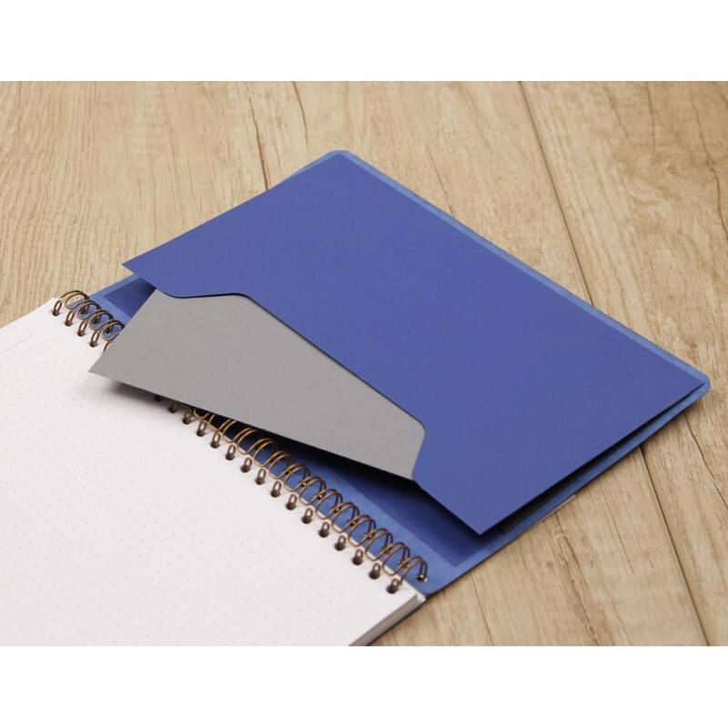 My.Notes Age Bag cahier reliure intégrale à marges détachables B5 paysage 120 pages détachables ligné + cadre en-tête - Rouge