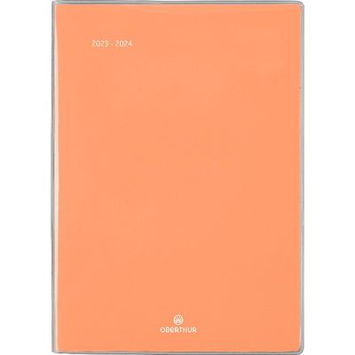 Agenda Colorside - 1 semaine sur 2 pages - 15,5 x 21,5 cm - corail - Oberthur