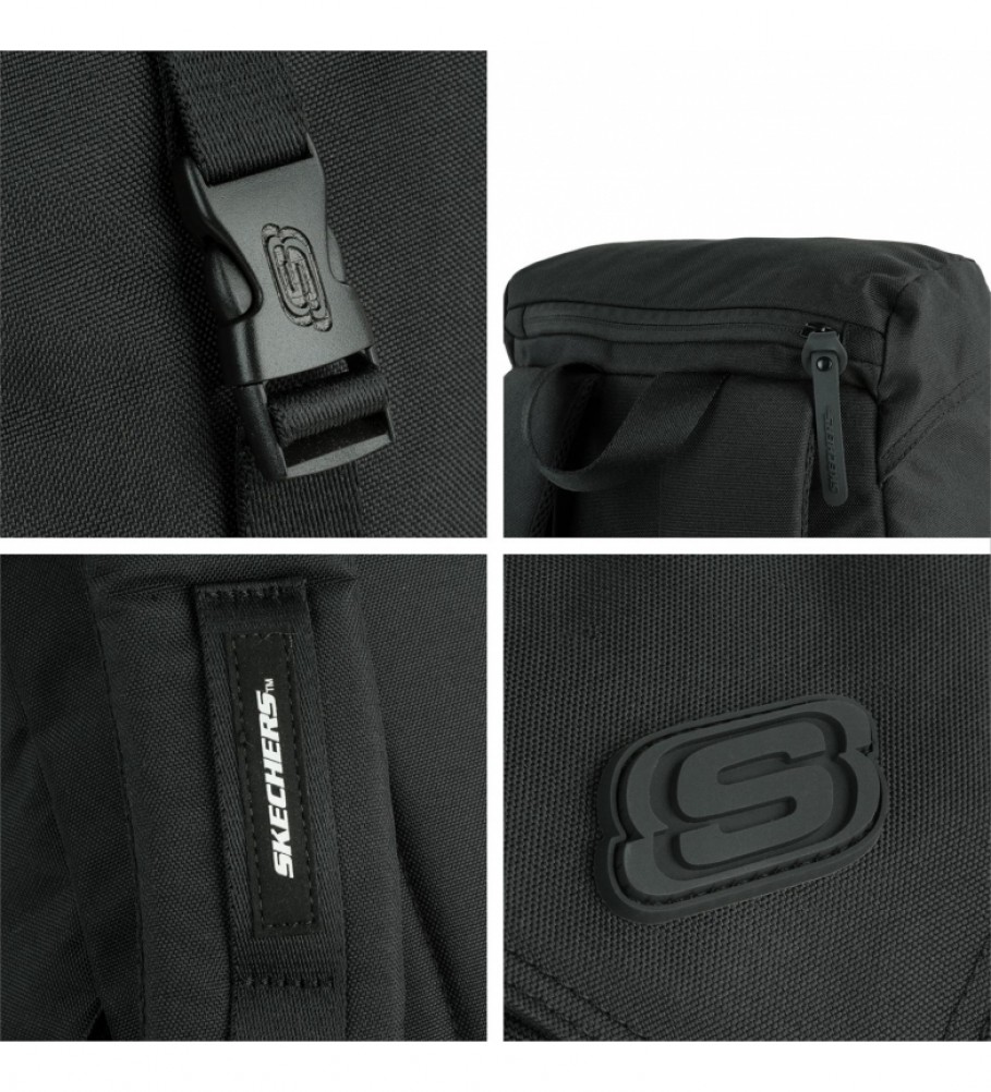 Mochila Skechers S1038 preta - 26x46x14 cm