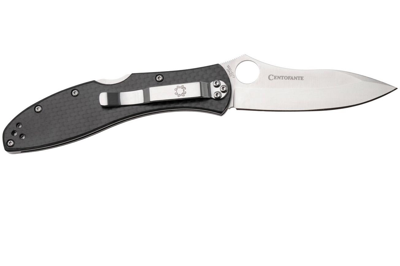 Spyderco Centofante 3 CPM-CruWear C66CFP Carbon Fiber, Sprint Run zakmes