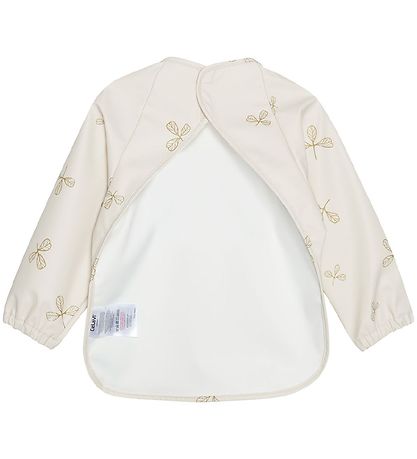 CeLaVi Schürze - PU - Khaki m. Blätter