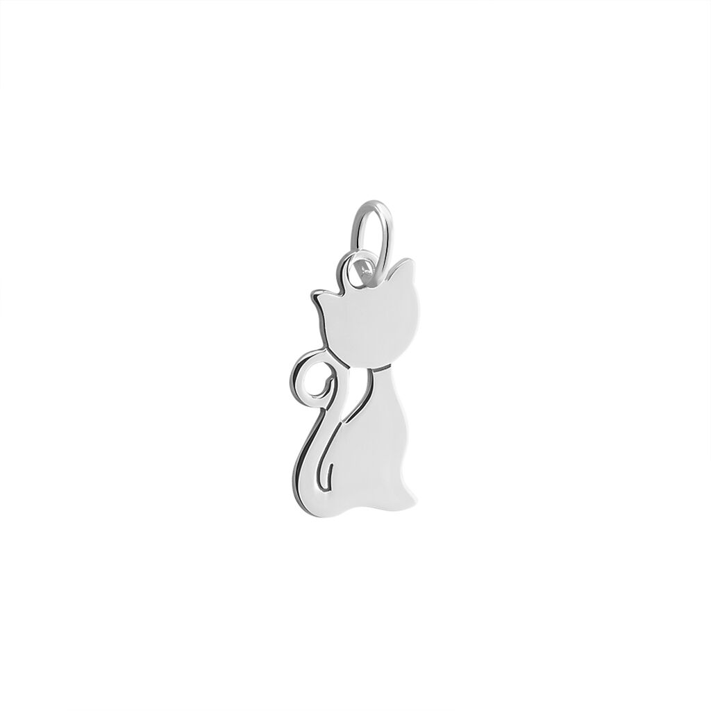 Pendentif Enzio Argent Blanc