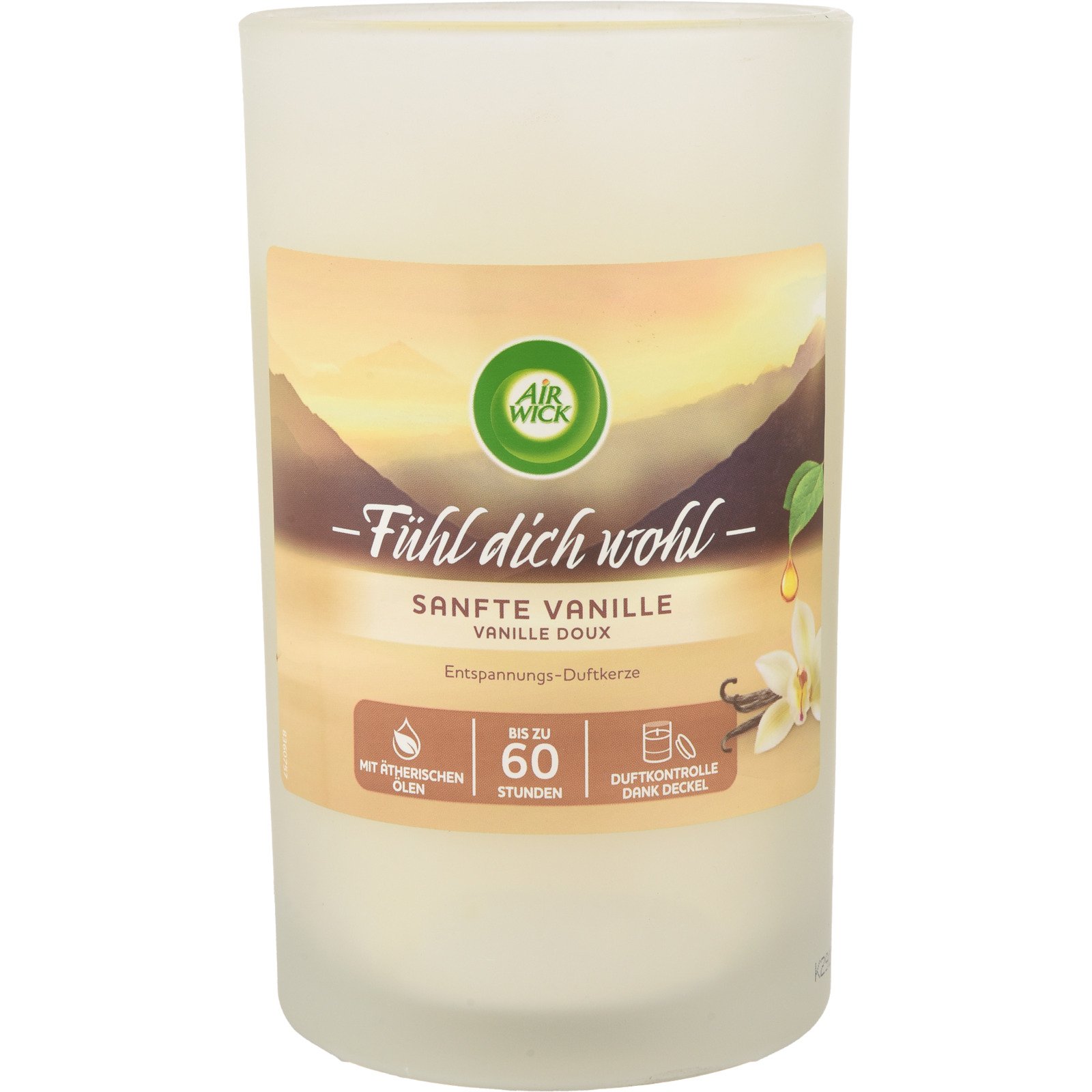 Airwick Duftkerze im Glas sanfte Vanille, 310 g
