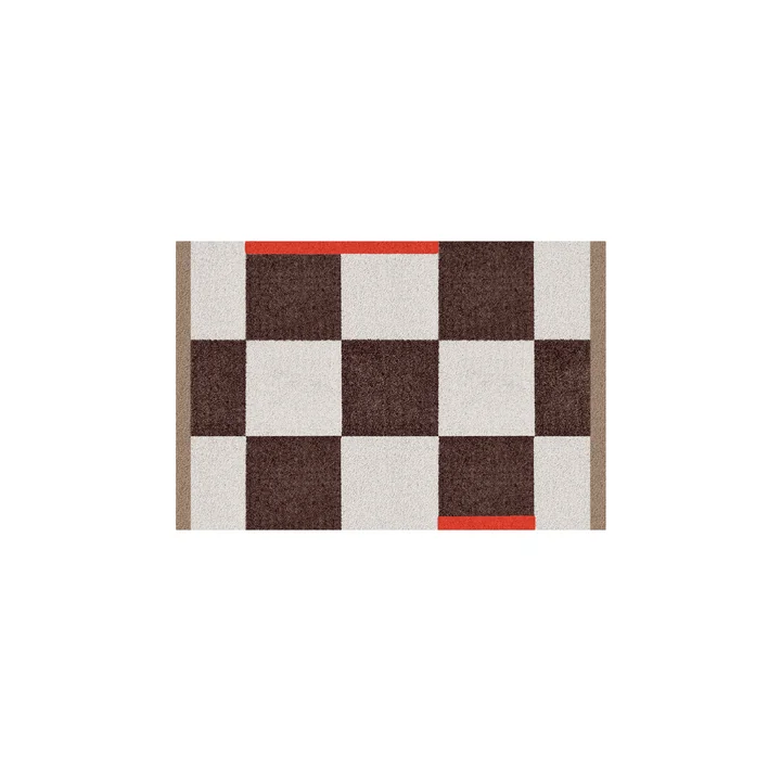 Mette Ditmer - Square Fussmatte, 55 x 80 cm, braun