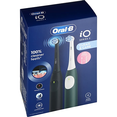 Oral-B iO2 Series Duo Night - sort/grøn