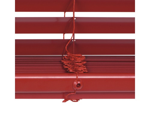 Soluna DIM-OUT aluminium jaloezie 40x170 cm rood, met 20% meer lamellen voor betere verduistering