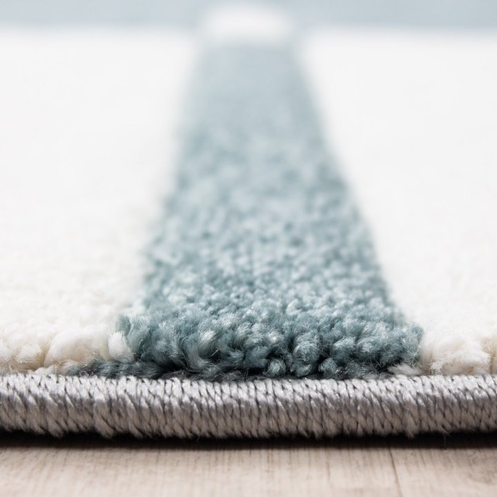 Modern vloerkleed - Tetris Blauw 1310 | Sfeervol interieur