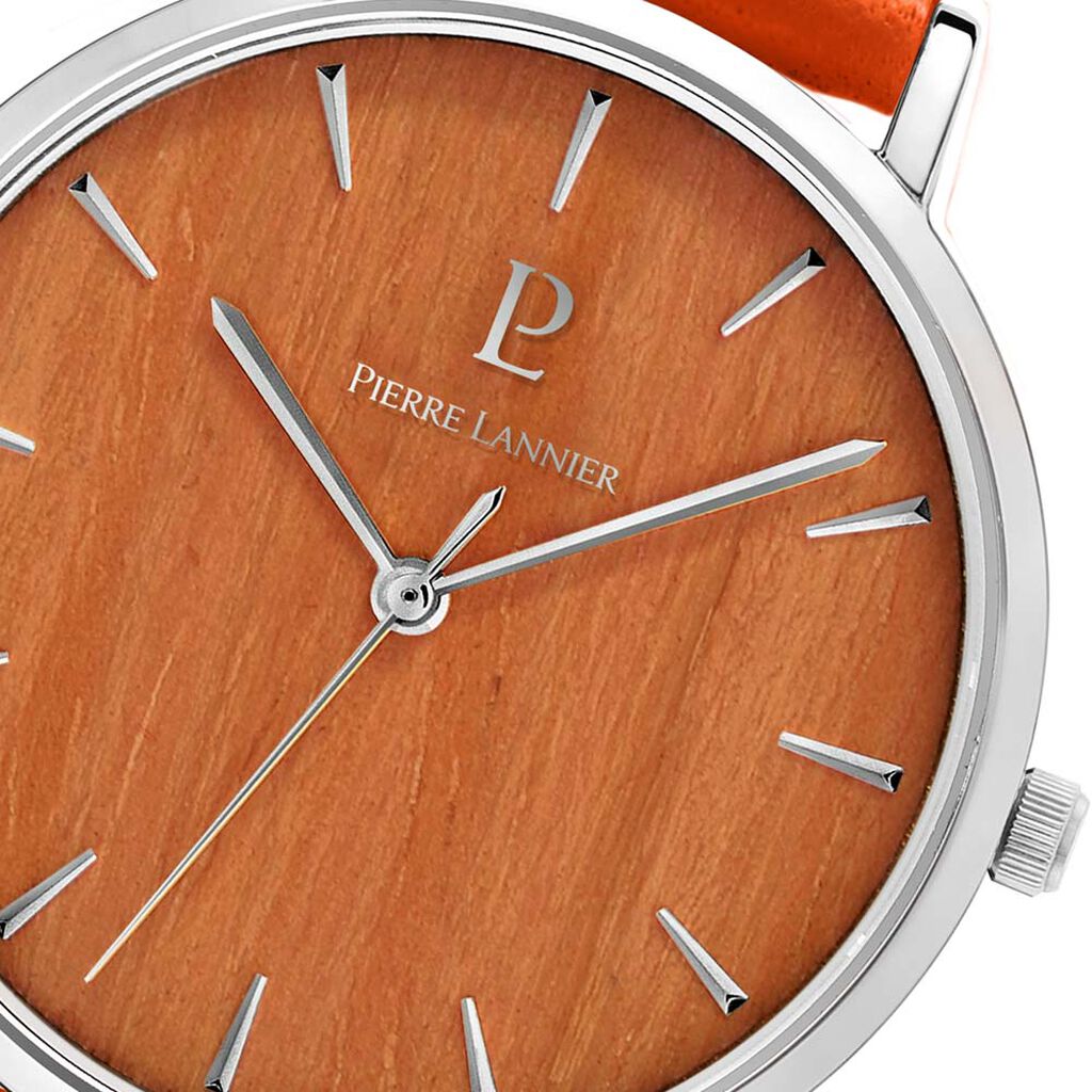 Montre Lannier Pierre Nature Acier Argenté