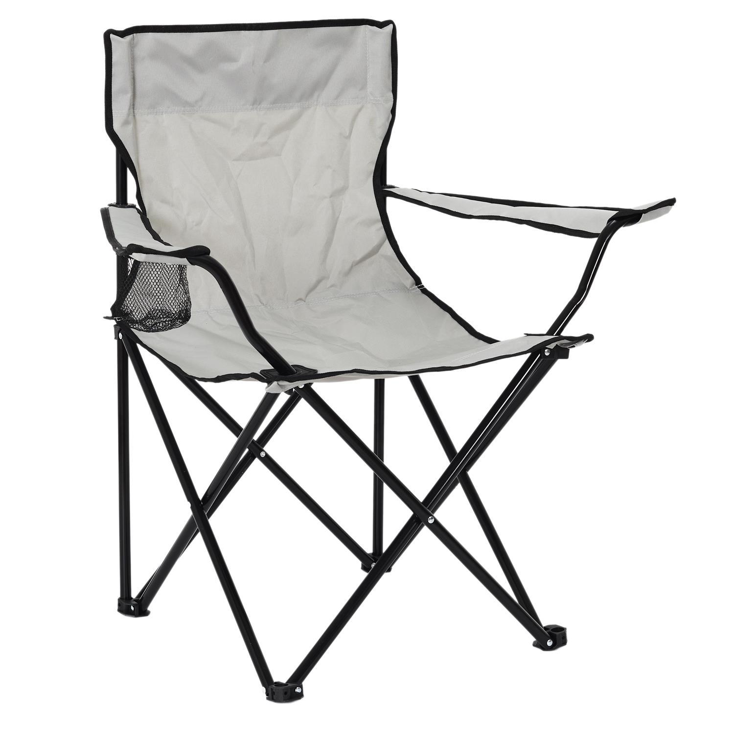 FAUTEUIL CAMPING PLIANT GRIS