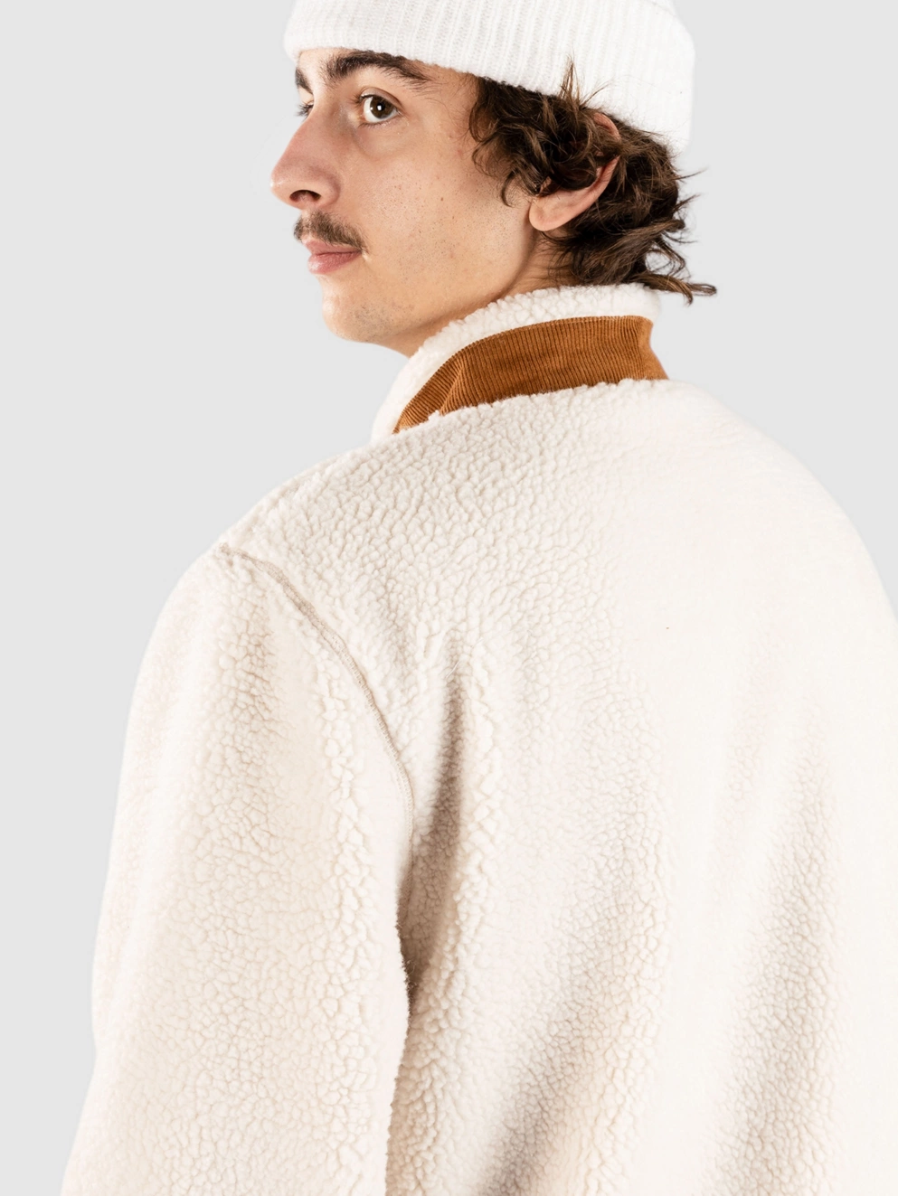 Passenger Trekker Recycled Deep-Pile Sherpa Jacket warm ivory