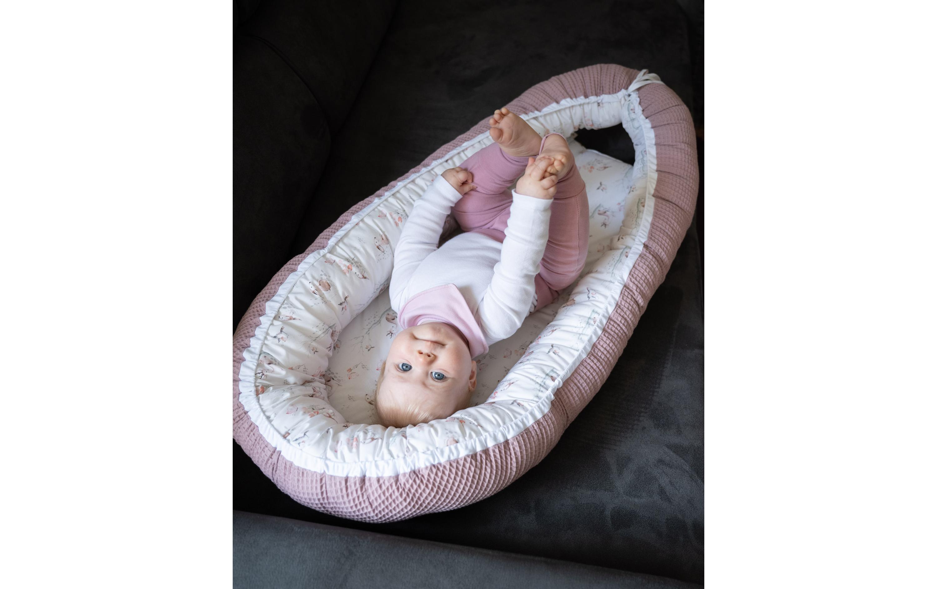 Babynest Märchenwald 55 x 95 cmKuschelnest für Schutz und Geborgenheit