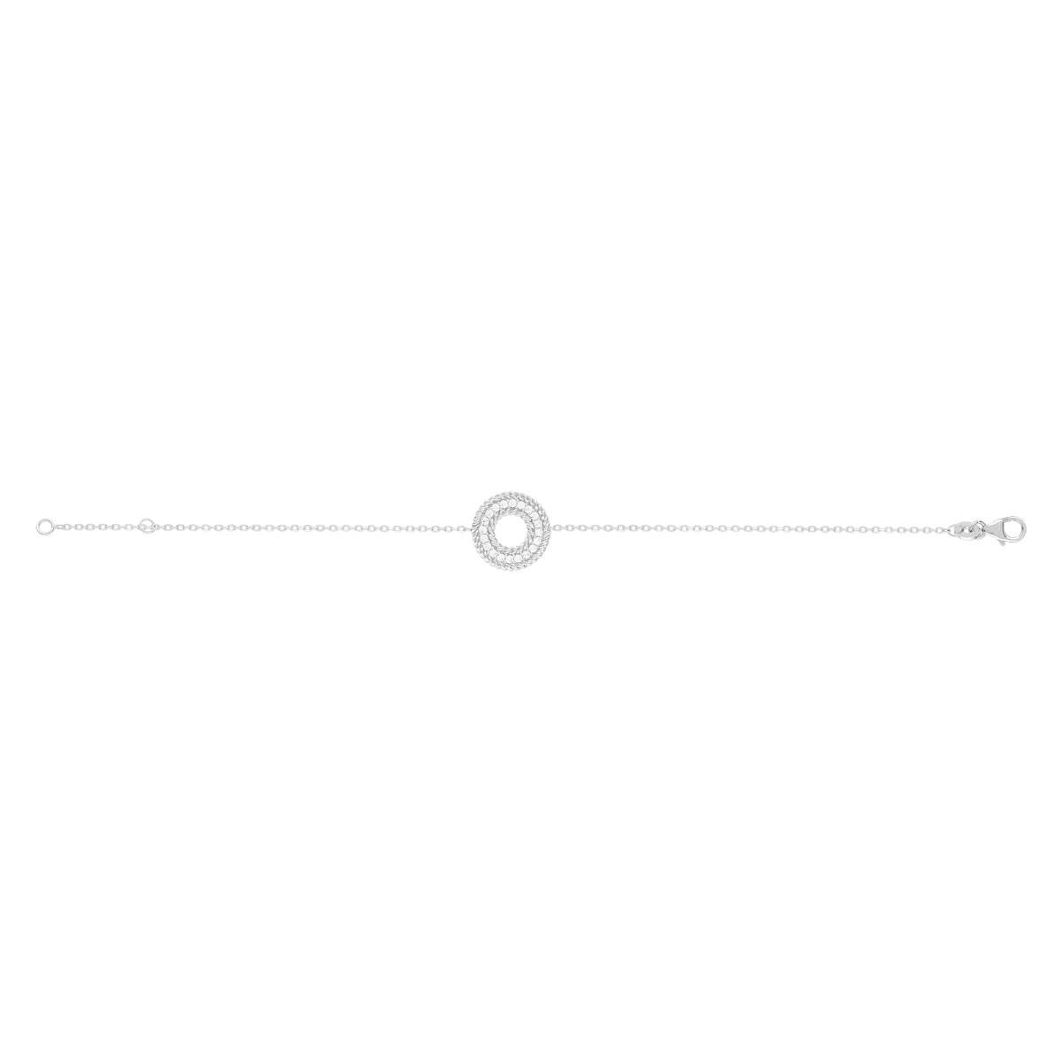 Bracelet argent 925 zirconias 18 cm