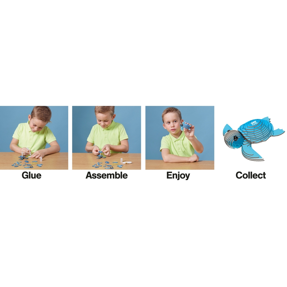 EUGY Schildkröte 3D-Kartonmodellbausatz