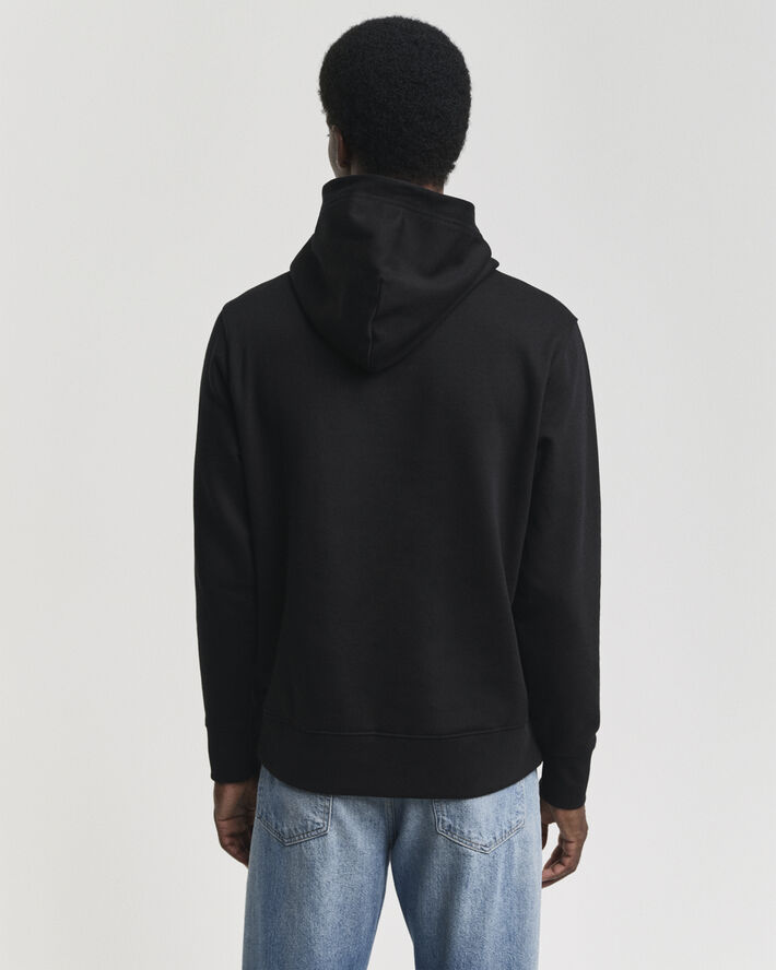 Gant REG EMB ARCHIVE SHIELD HOODIE Black