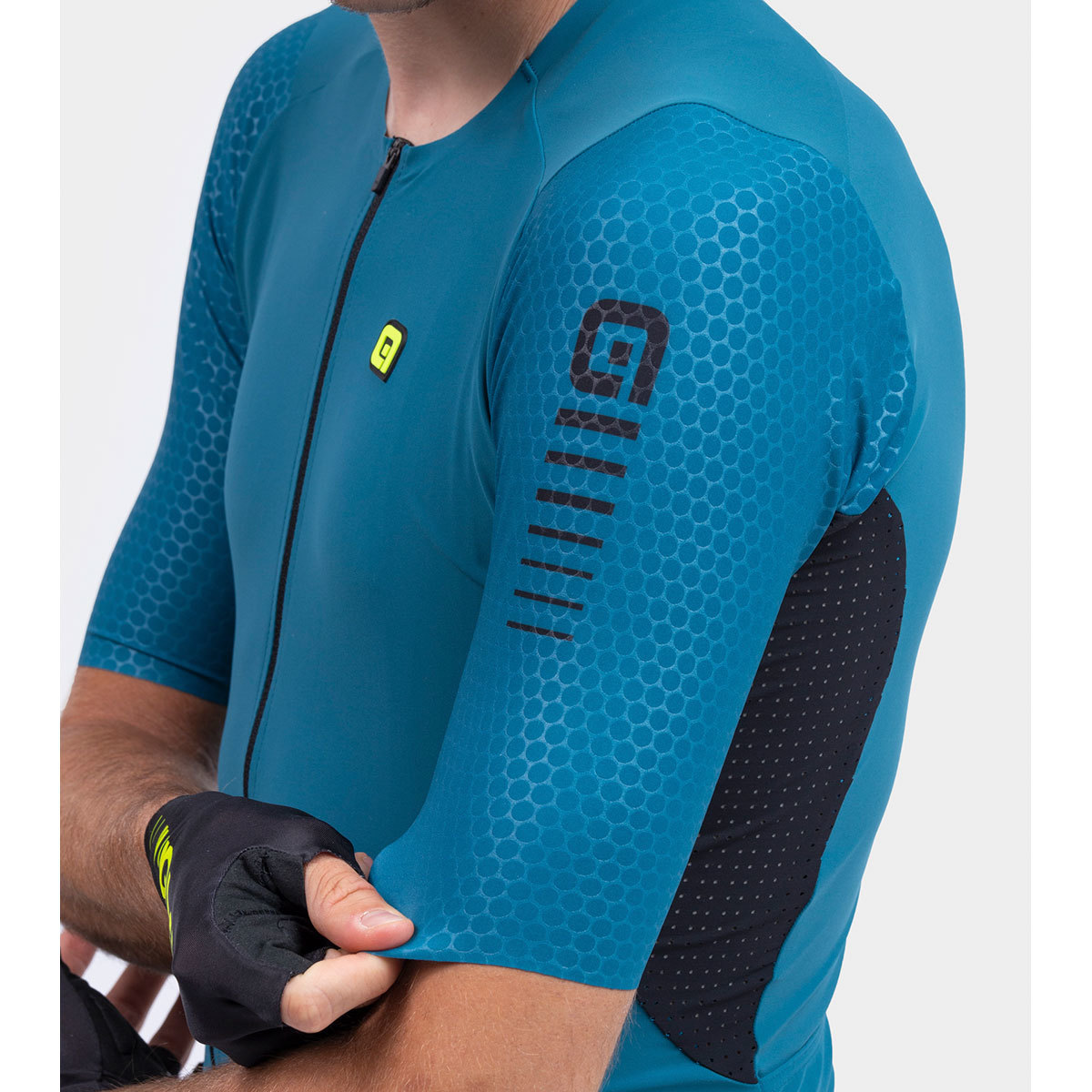 Ale R-EV1 Race Special Fietsshirt Korte Mouwen Blauwgroen Heren