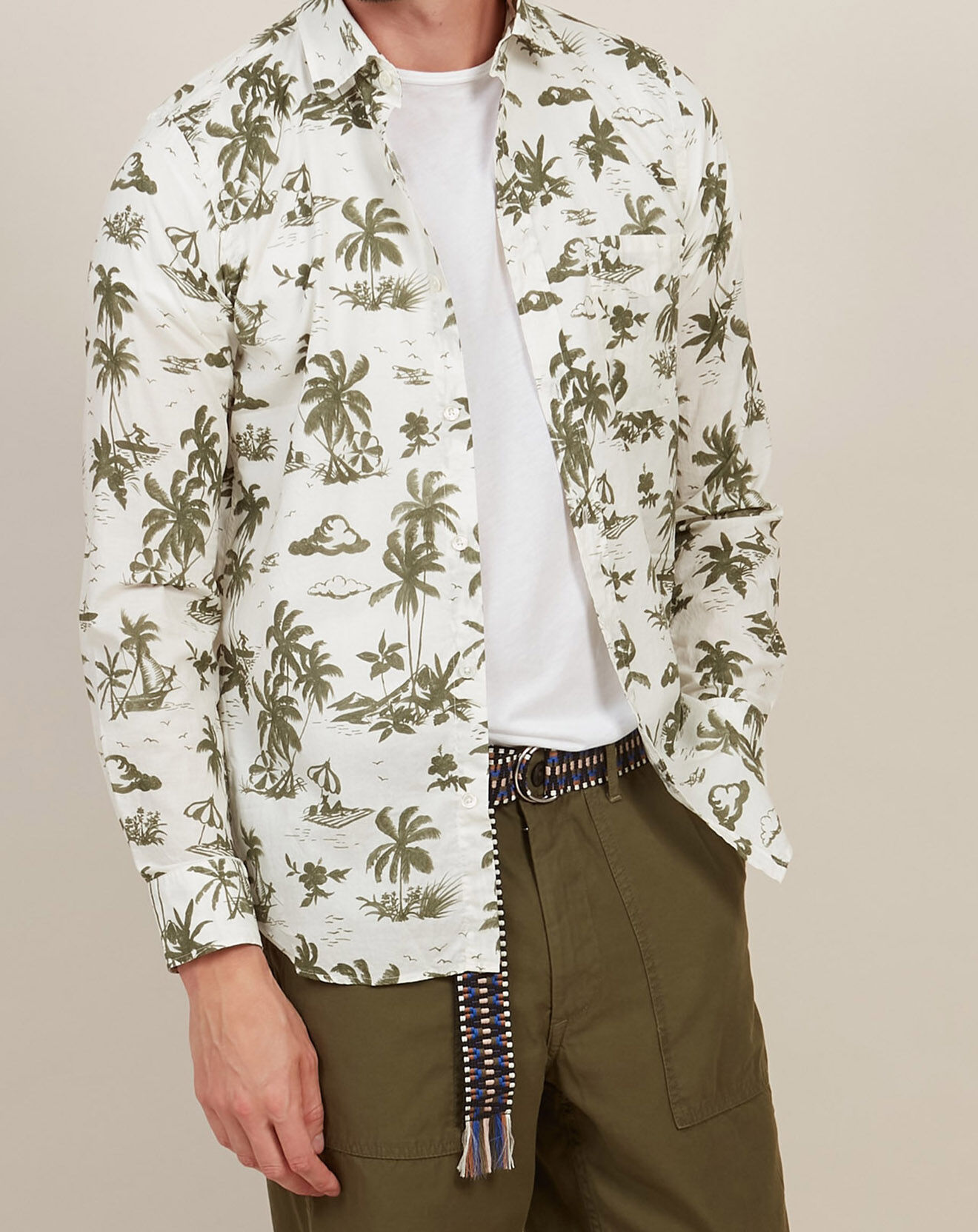 Hartford Chemise Slim Storm army