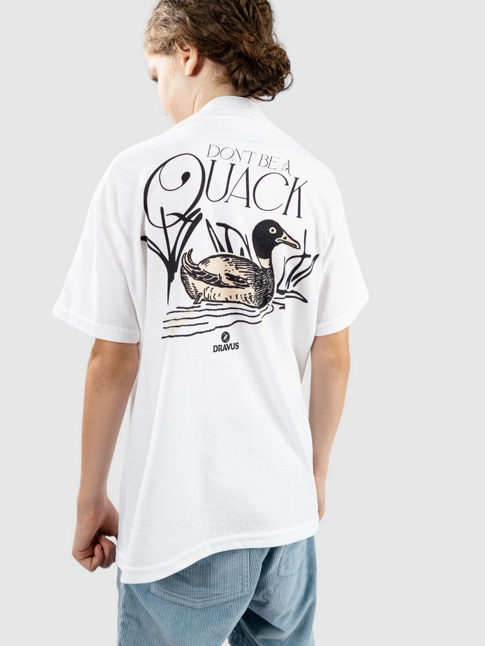 Dravus Dont Be A Quack Kids T-Shirt white
