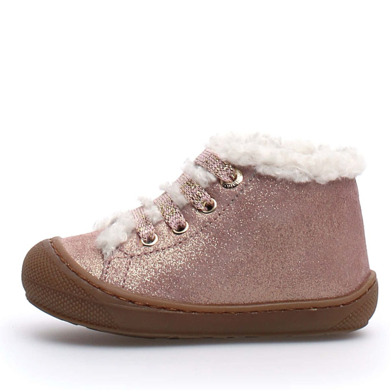 Naturino Naturino Cocoon Lallit Lacets Fourré Rose Brillant