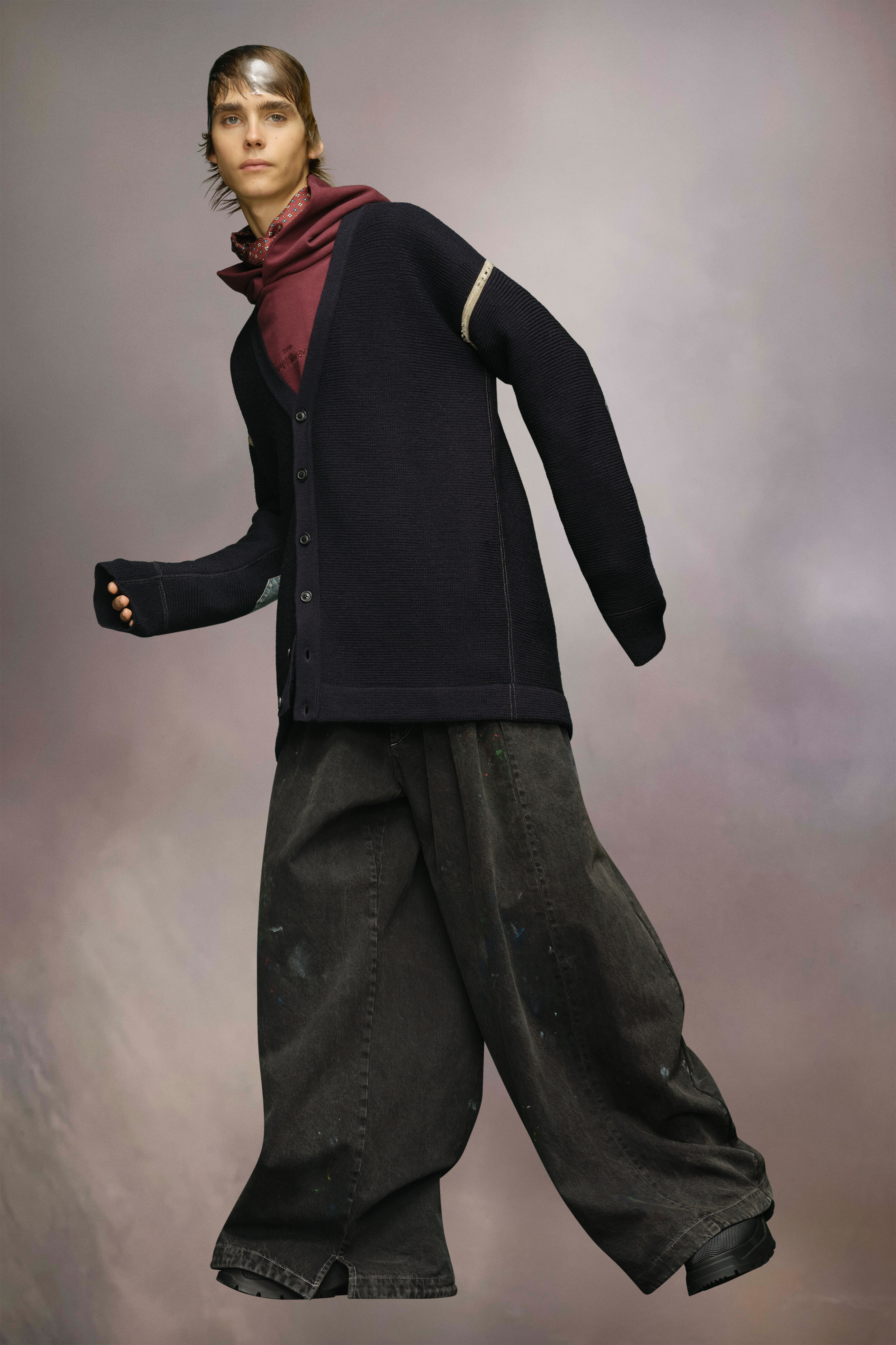 Cardigan avec coudières