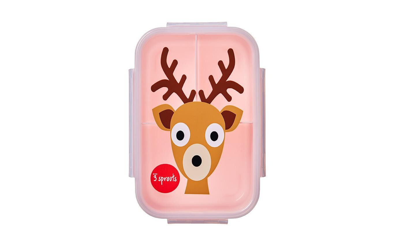 Lunchbox Rosa, RehKinder Znünibox mit Tiermotiv