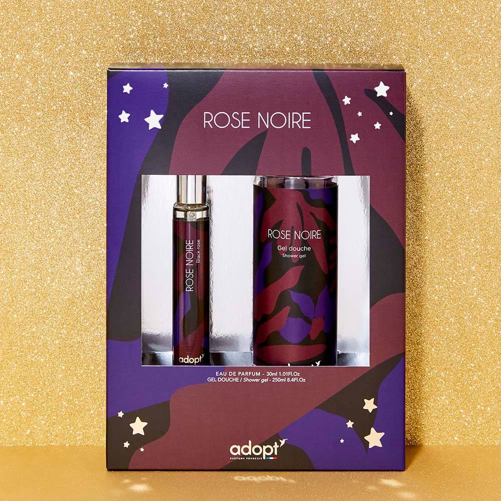 Rose noire - Coffret eau de parfum 30ml + gel douche