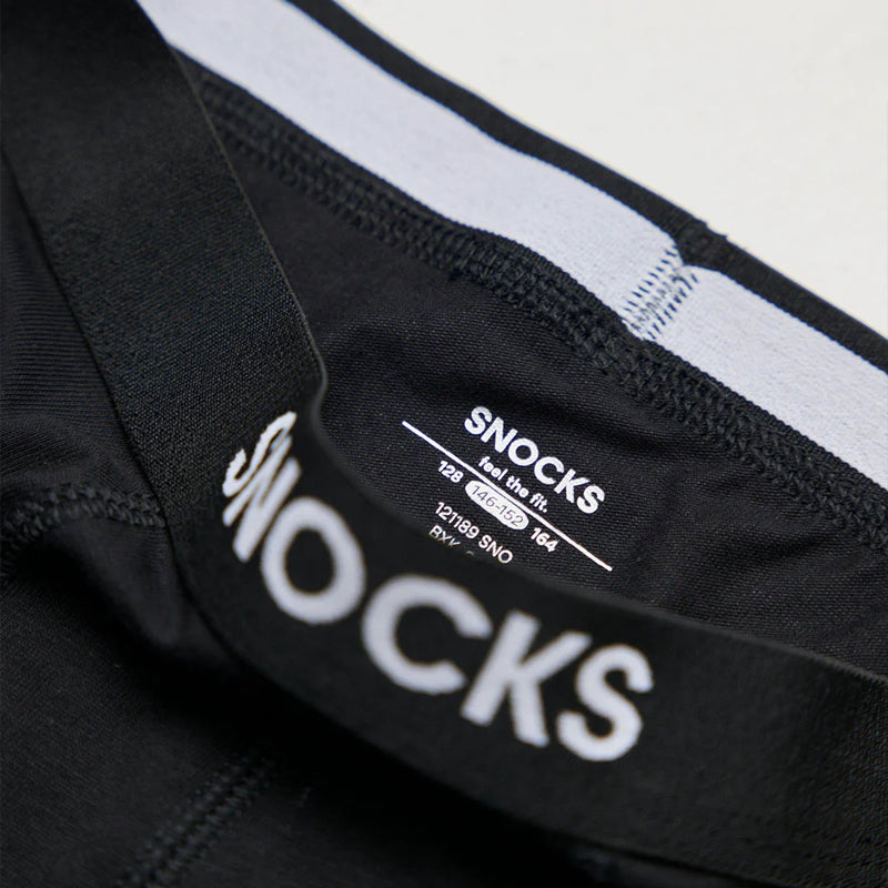 Kinder Boxershorts aus Bio-Baumwolle Schwarz