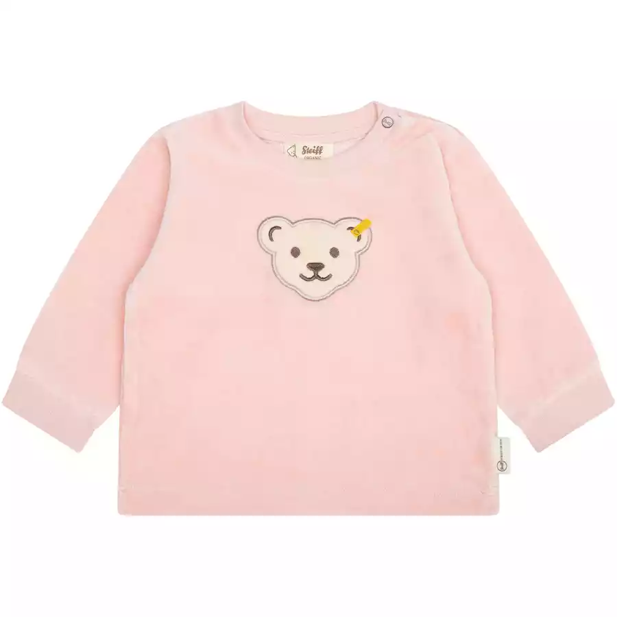 Steiff Sweatshirt GOTS silver pink