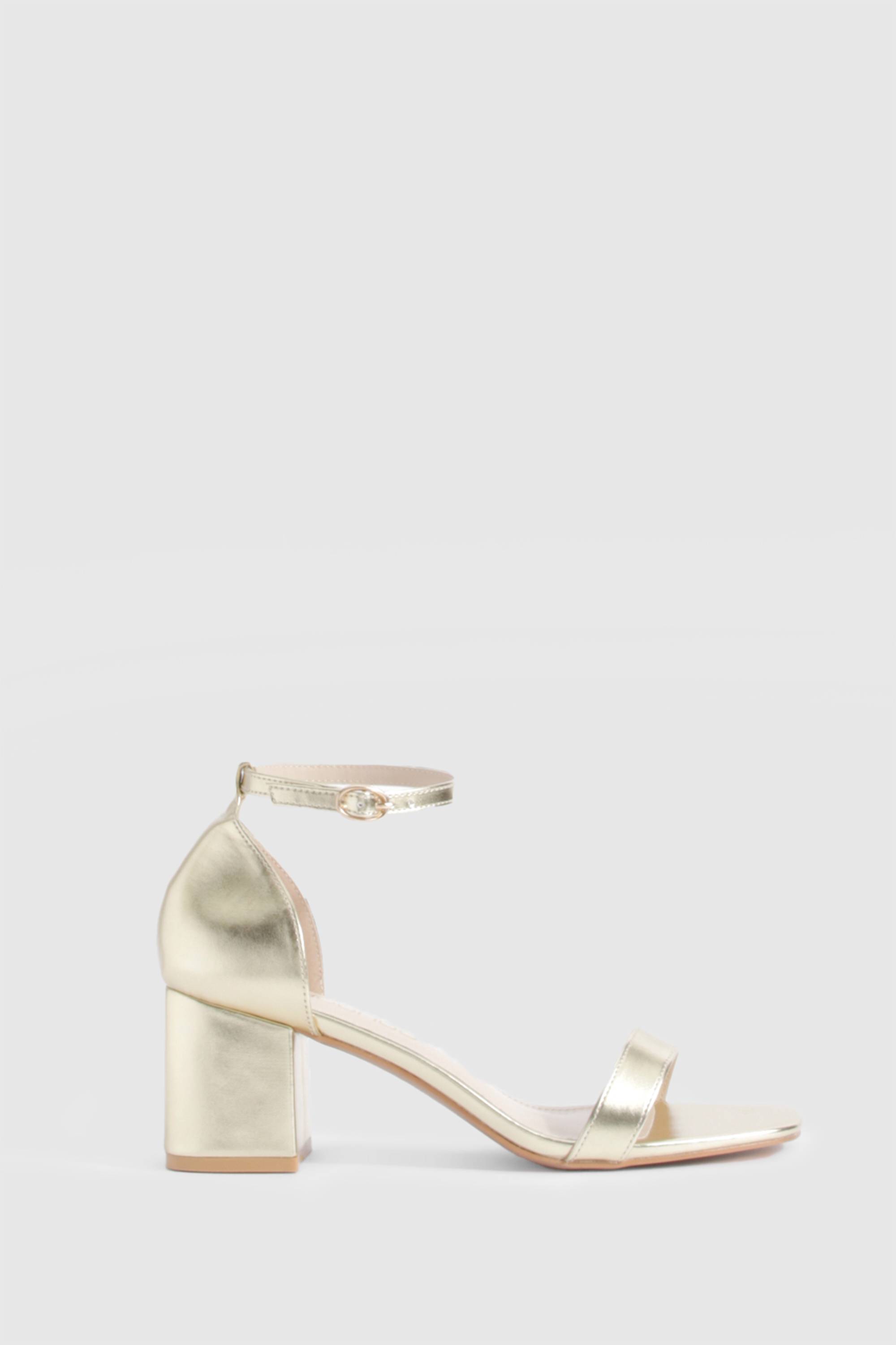 boohoo Talons bas métalliques à peine visibles