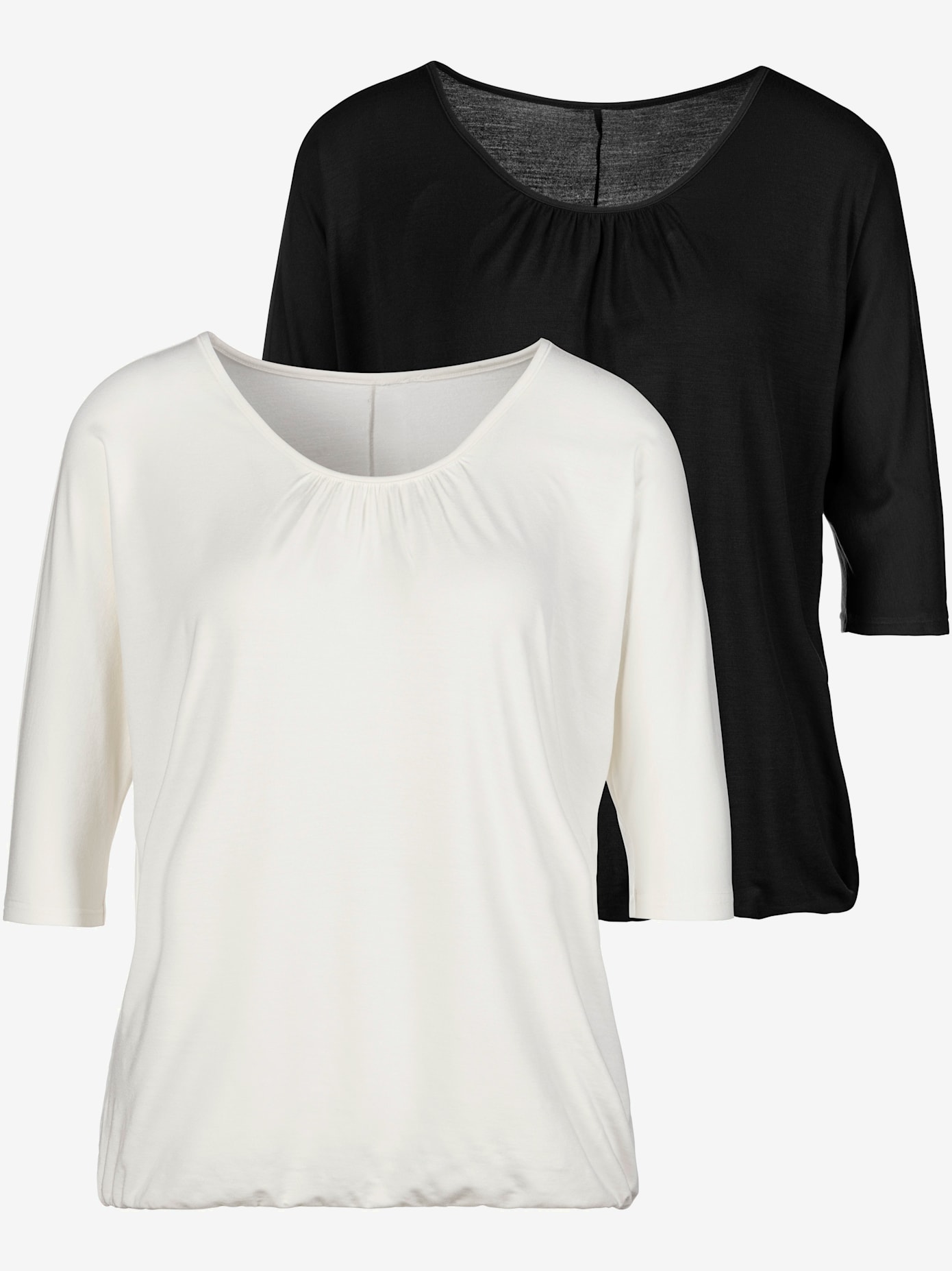 T-shirt à manches 3/4 lot de 2 pratique