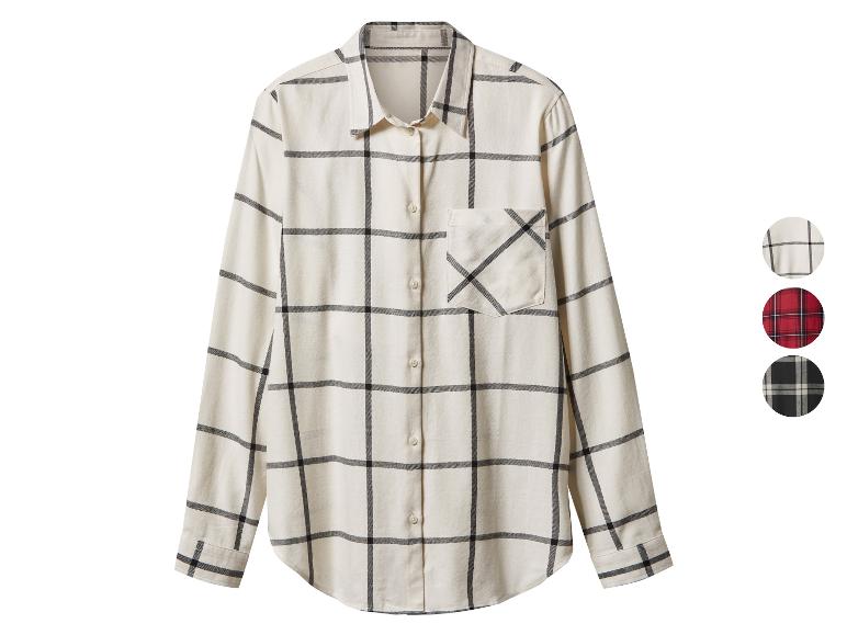 Flanellen dames blouse