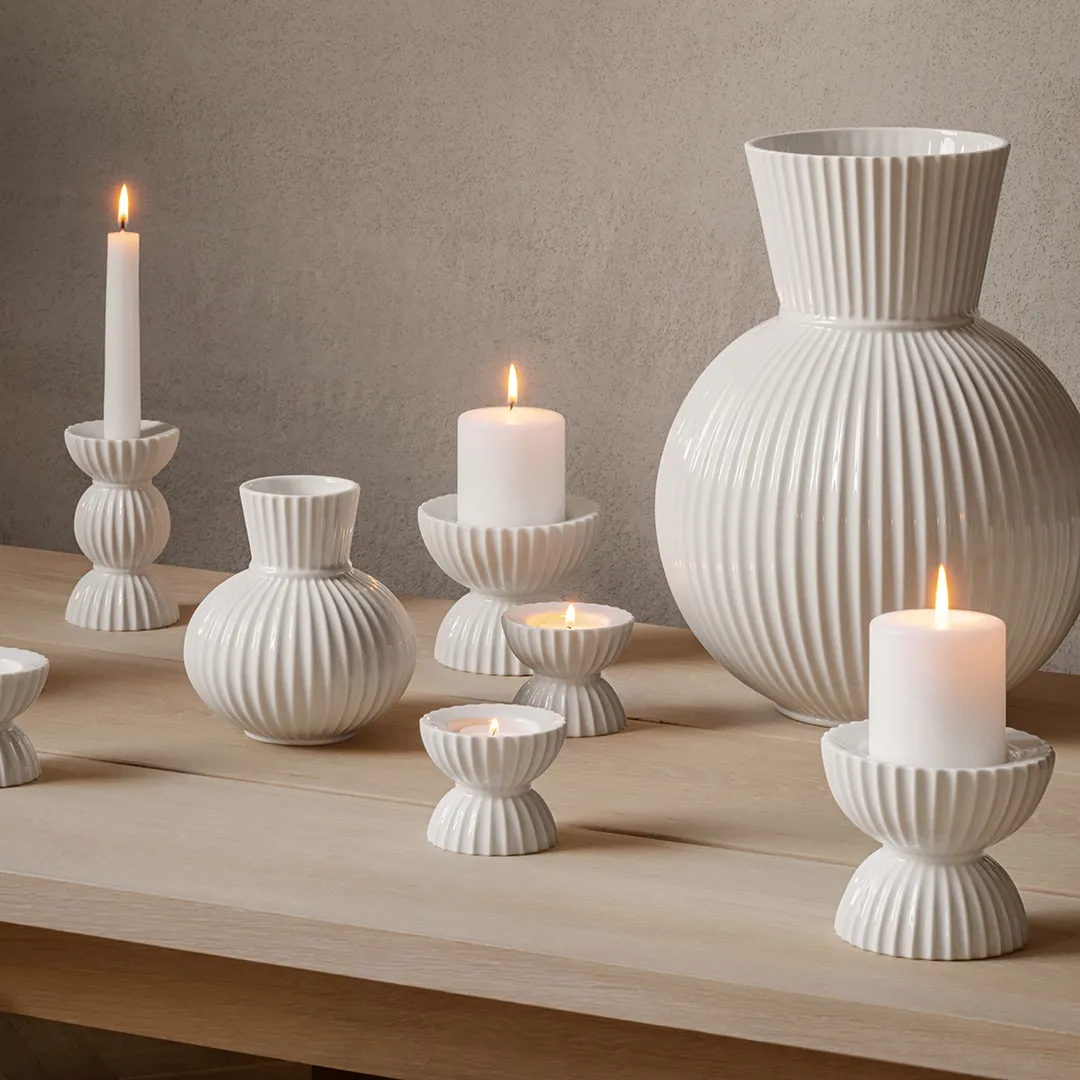 Lyngby Porcelæn Tura Bloklysestage