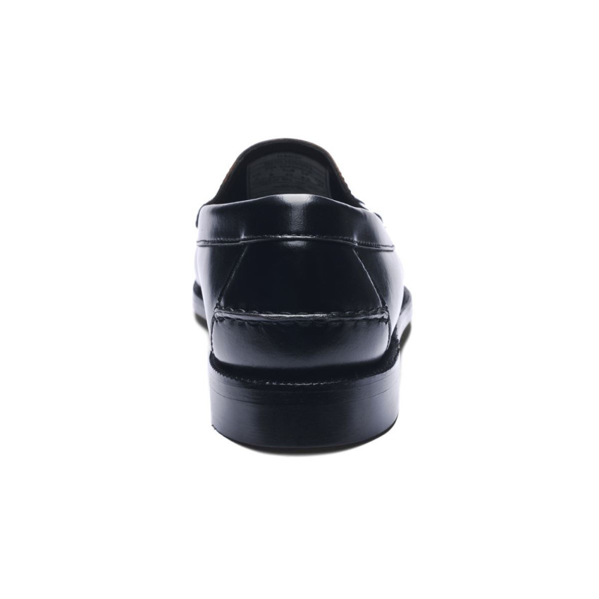 CLASSIC WILL WIDE Black MOCASSIN-Mocassin à glands homme en cuir pleine fleur coloris noir