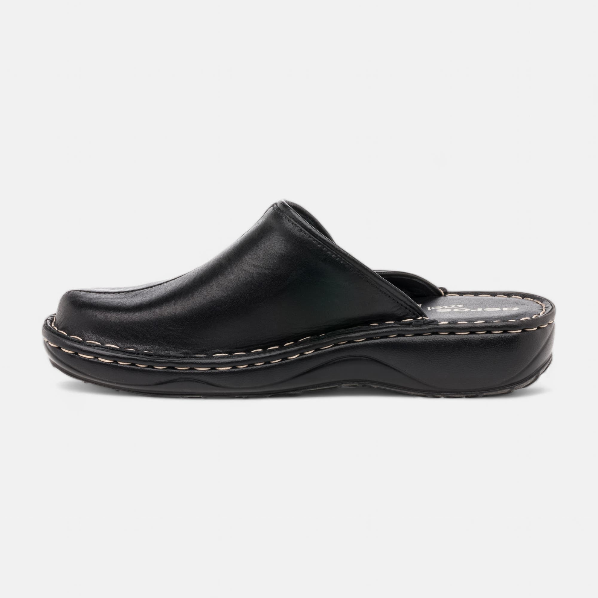 Sabots Femme en cuir noir