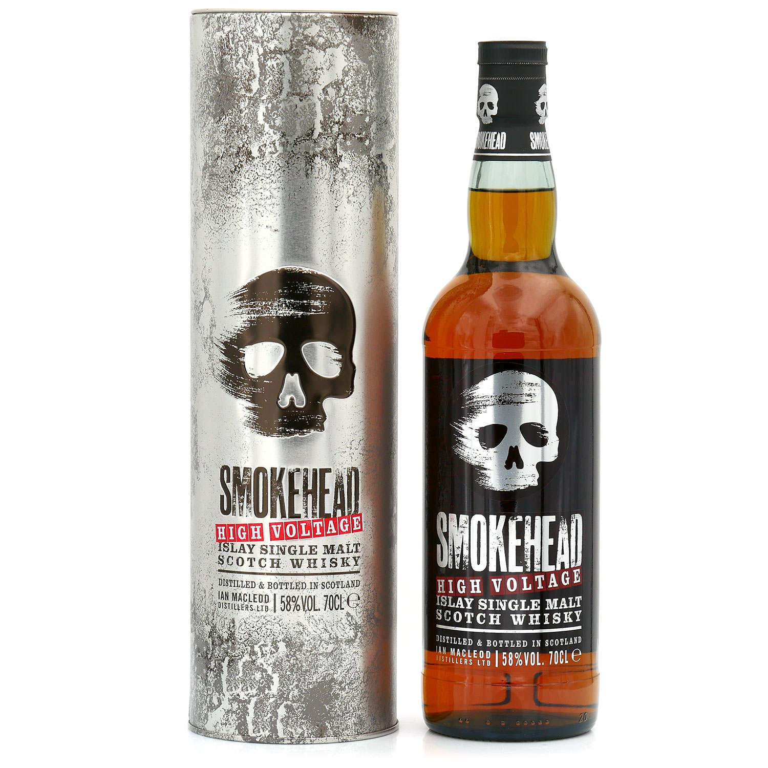 Smokehead high voltage - Islay Single Malt Whisky Tourbé - 58° - Smokehead