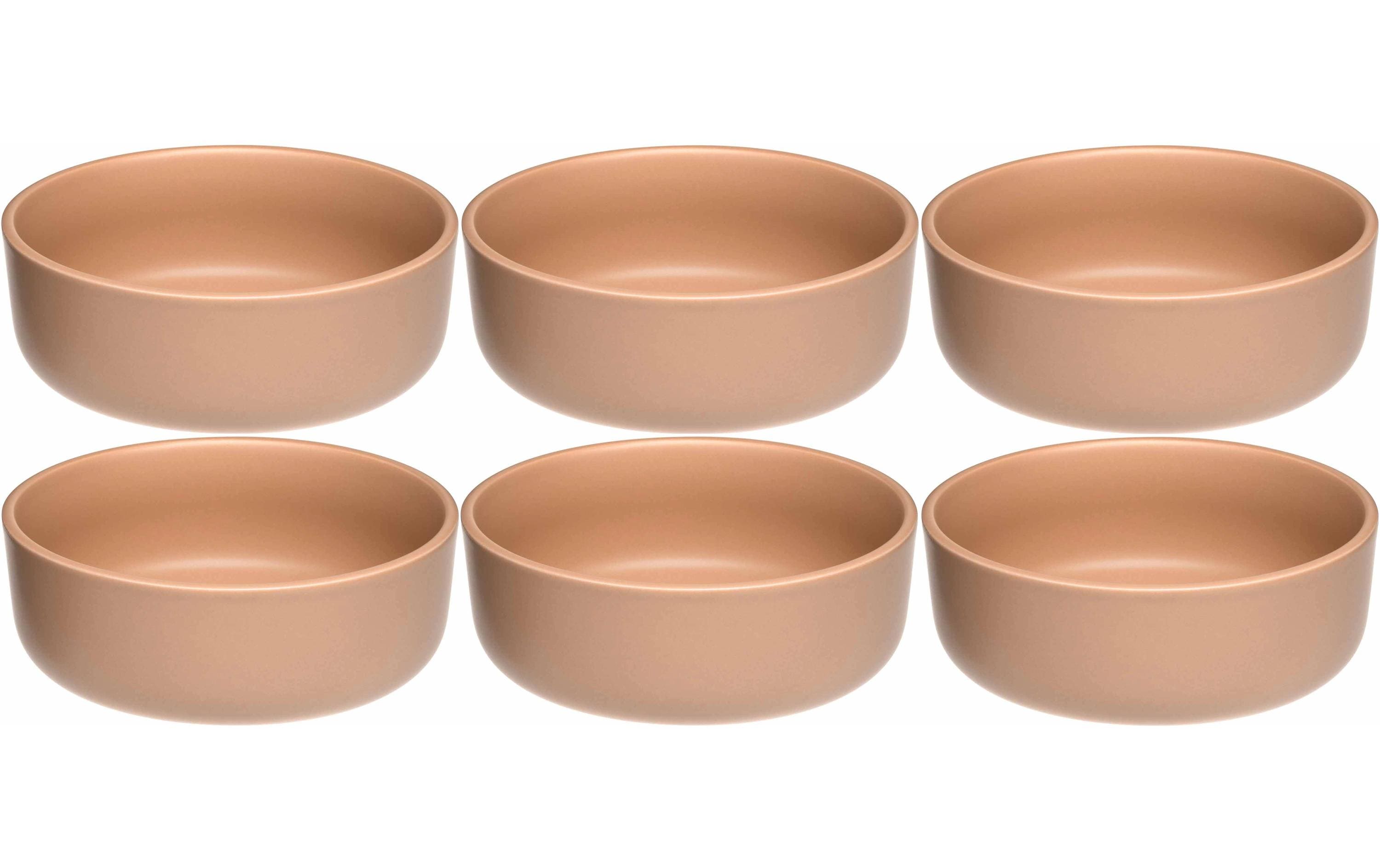 Schale Roma 6 Stück, OrangeSchüssel aus Keramik