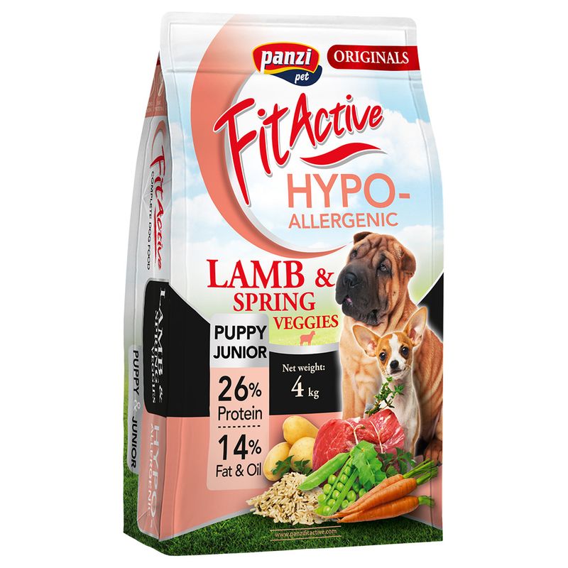 FitActive Originals Puppy Hypoallergenic agneau, légumes du printemps