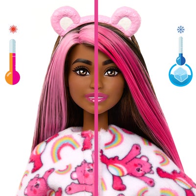 Barbie Cutie Reveal Dukke Care Bears, Rosa