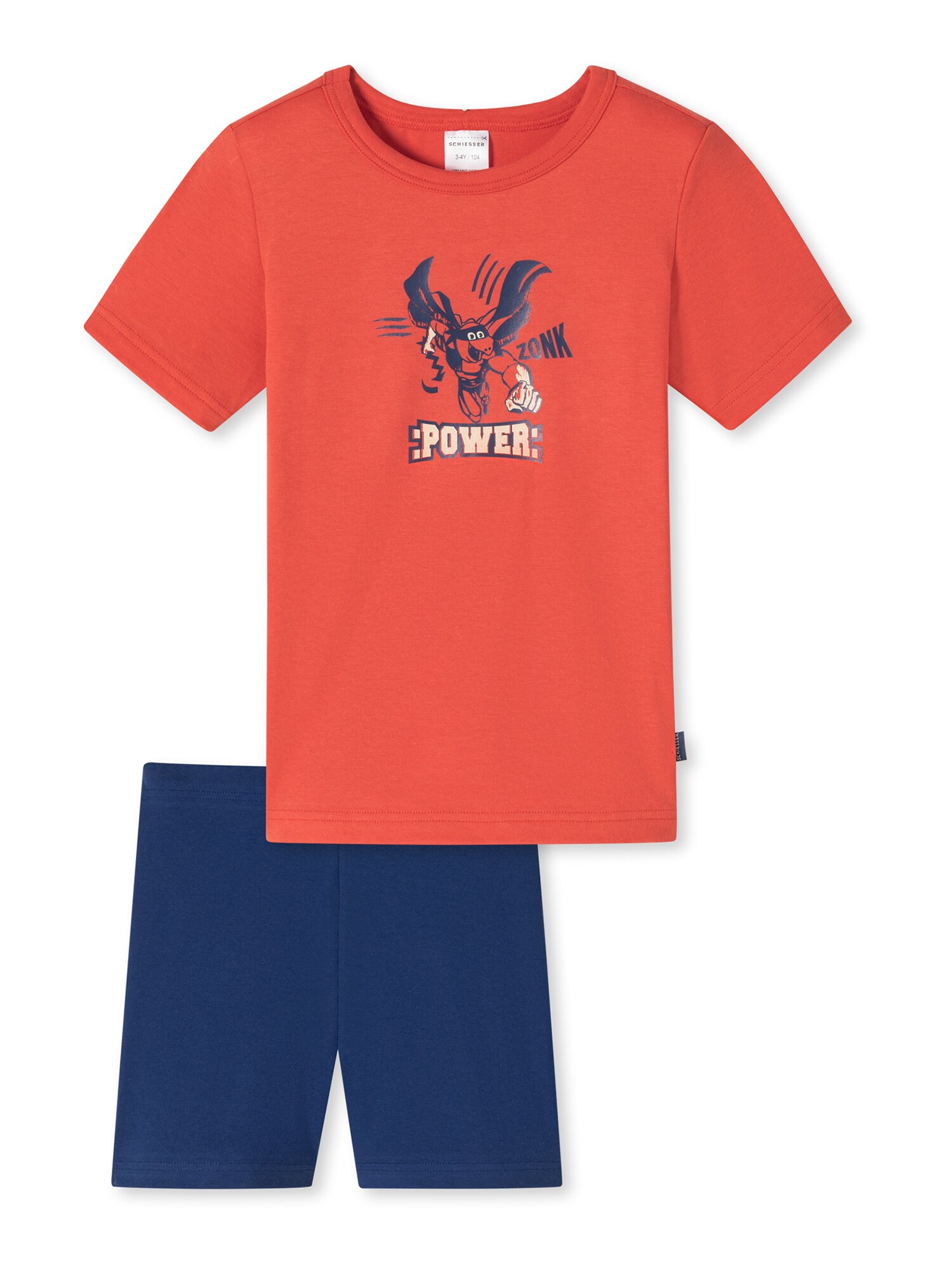 Schiesser Jungen Pyjama Natural Love Organic Cotton 1er-Pack