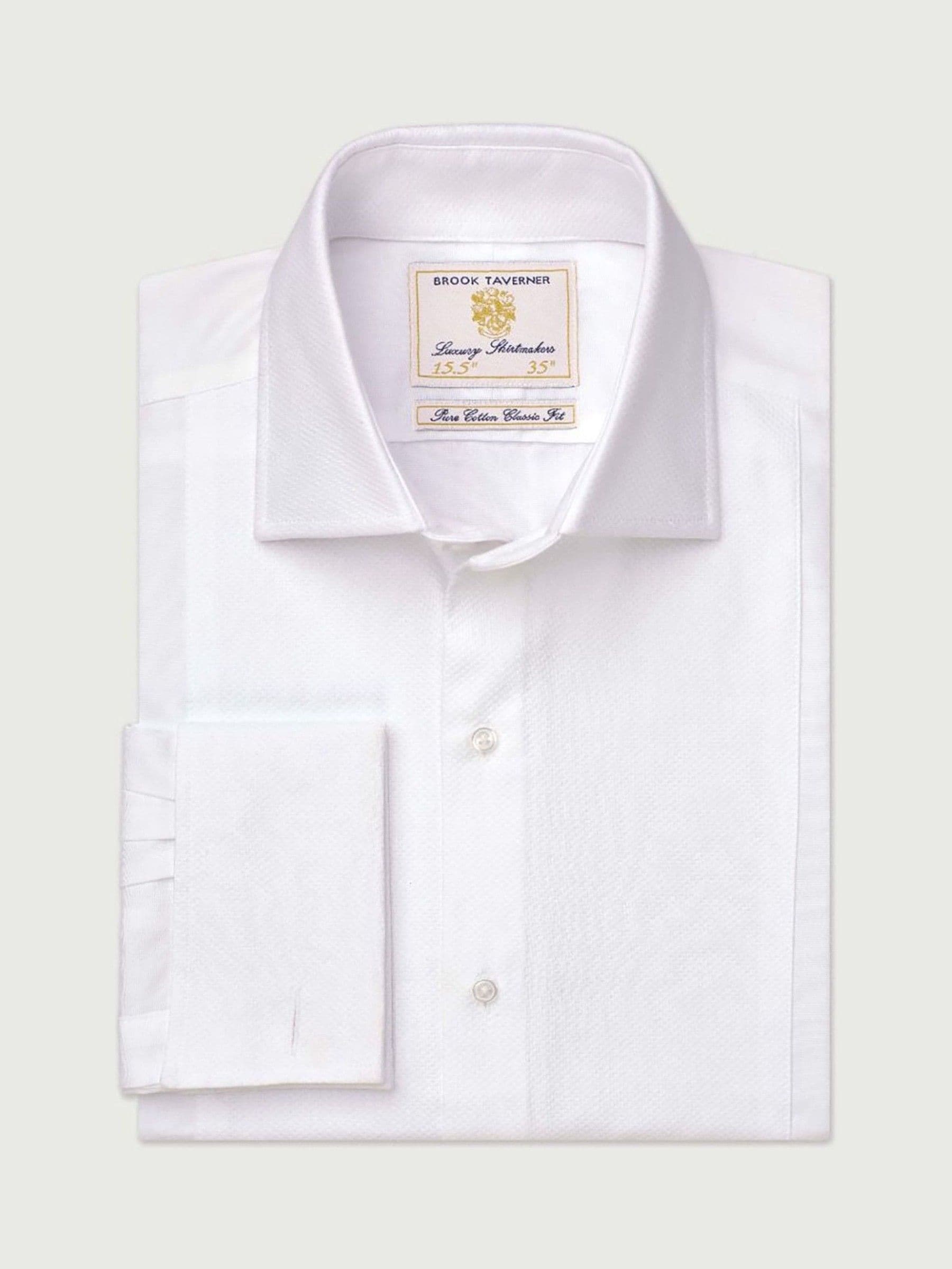 Wit - Tailored fit - Brook Taverner Dinner Shirt With Marcella 100% Cotton Bib