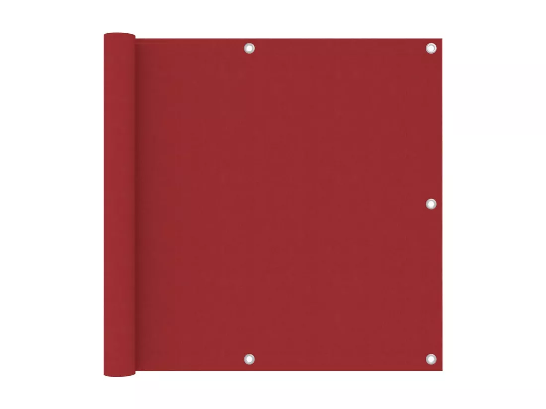 Écran de balcon Rouge 90x600 cm Tissu Oxford
